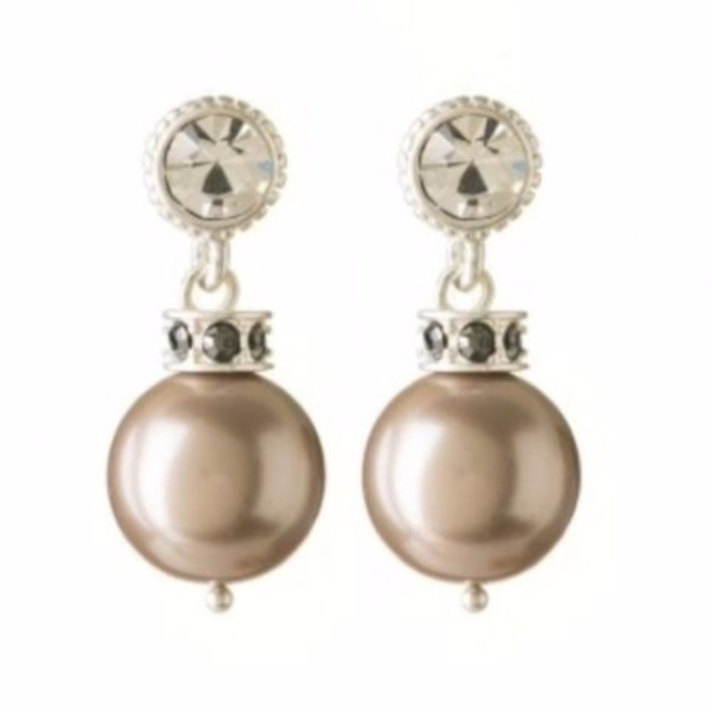 NWT Royal Drop Earrings - Smoky Pea